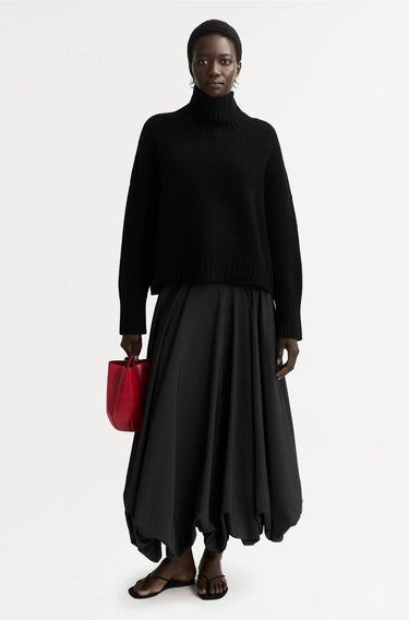Girlfriend Turtleneck - Black-Sweaters & Cardigans-Soft Goat-Debs Boutique